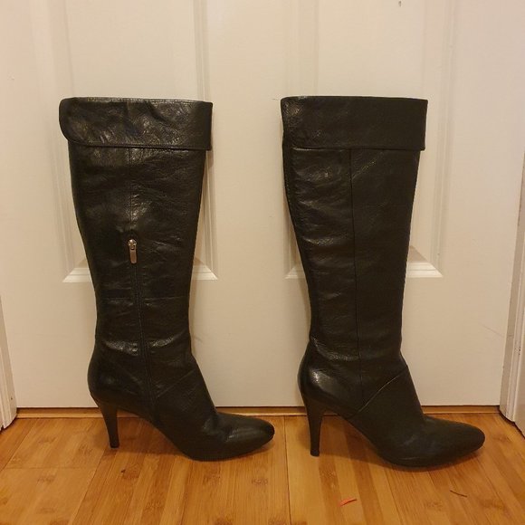 Enzo Angiolini Heeled Leather Eakellyanne Boot - Picture 1 of 3